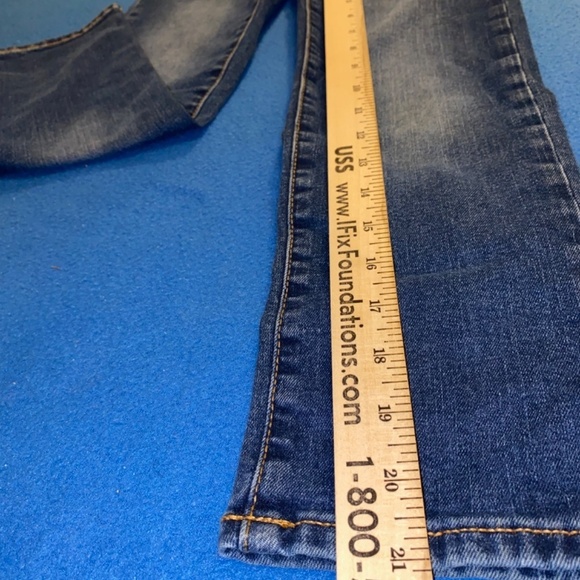 Gap denim boys size 7 regular stretch straight jeans fake button - Picture 3 of 5